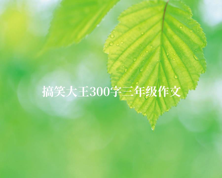 搞笑大王300字三年级作文