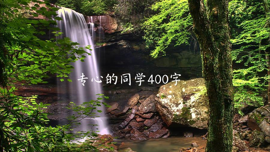 专心的同学400字