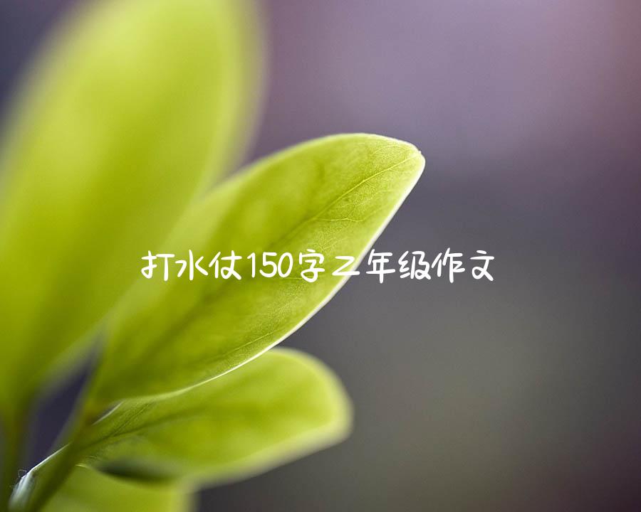 打水仗150字二年级作文