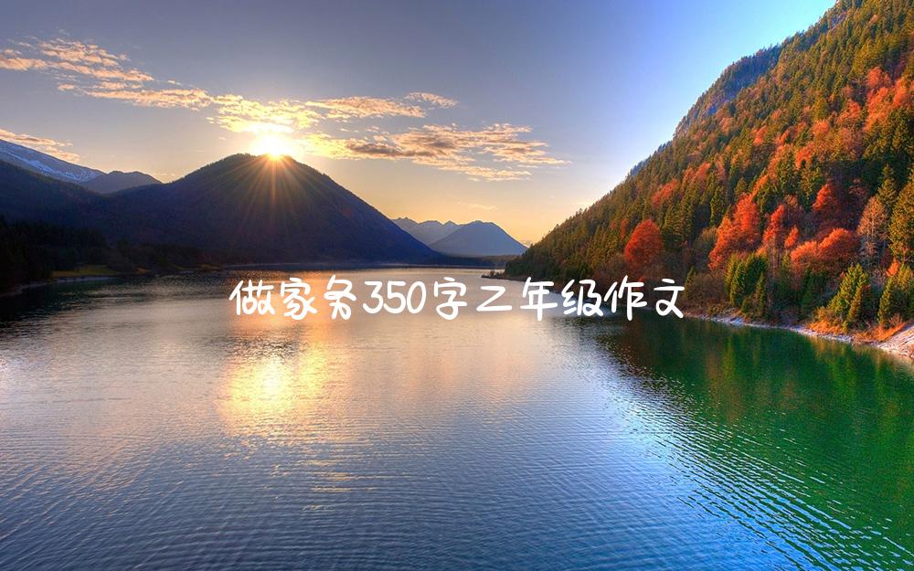 做家务350字二年级作文