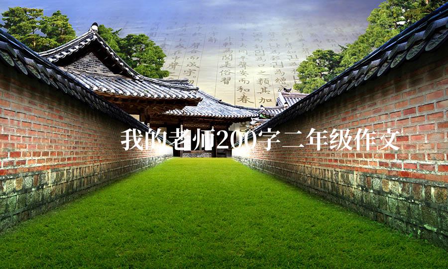 我的老师200字二年级作文