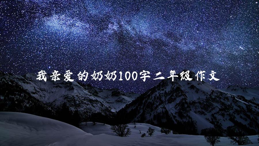 我亲爱的奶奶100字二年级作文