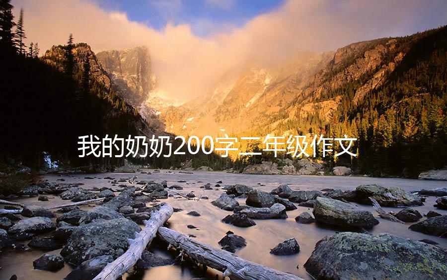 我的奶奶200字二年级作文