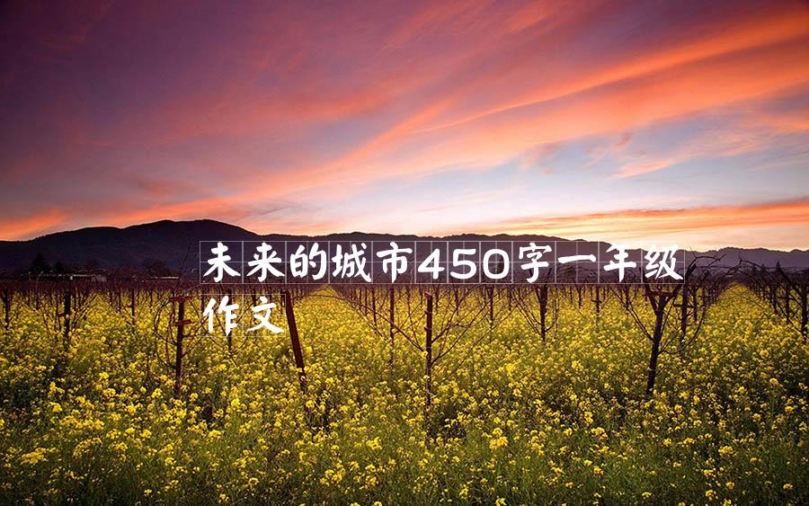 未来的城市450字一年级作文