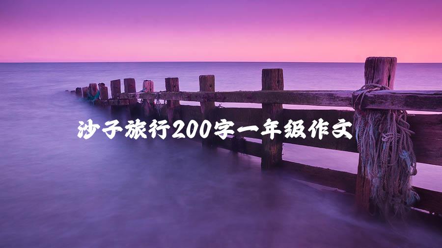 沙子旅行200字一年级作文