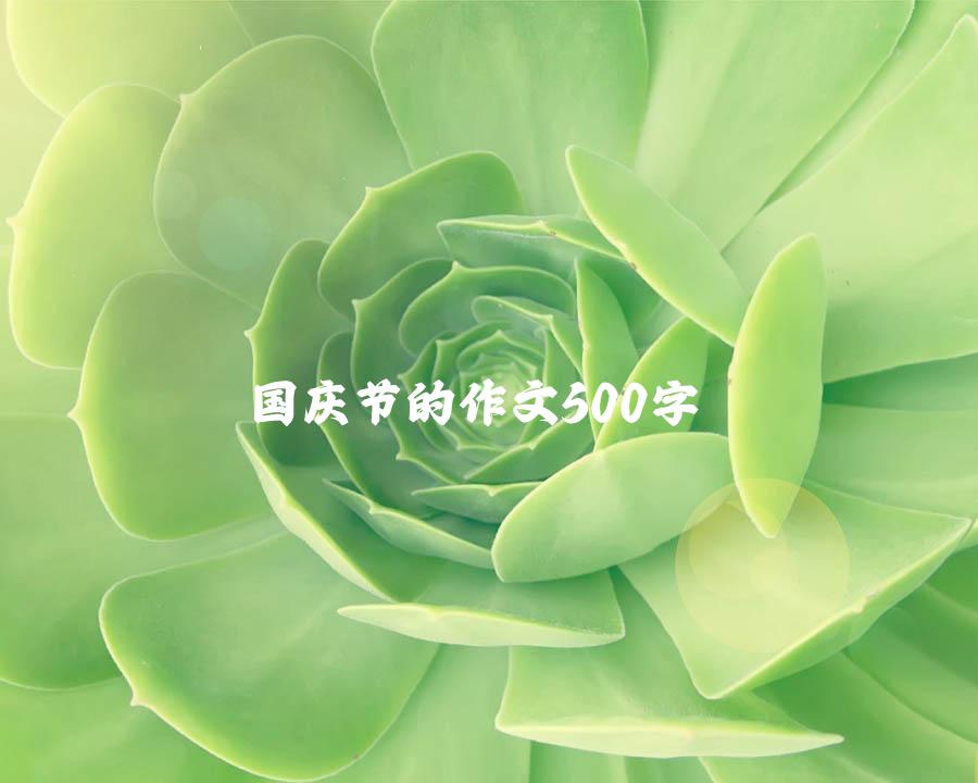 国庆节的作文500字