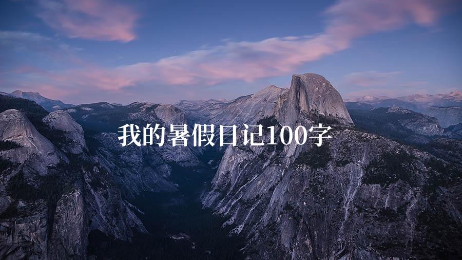 我的暑假日记100字