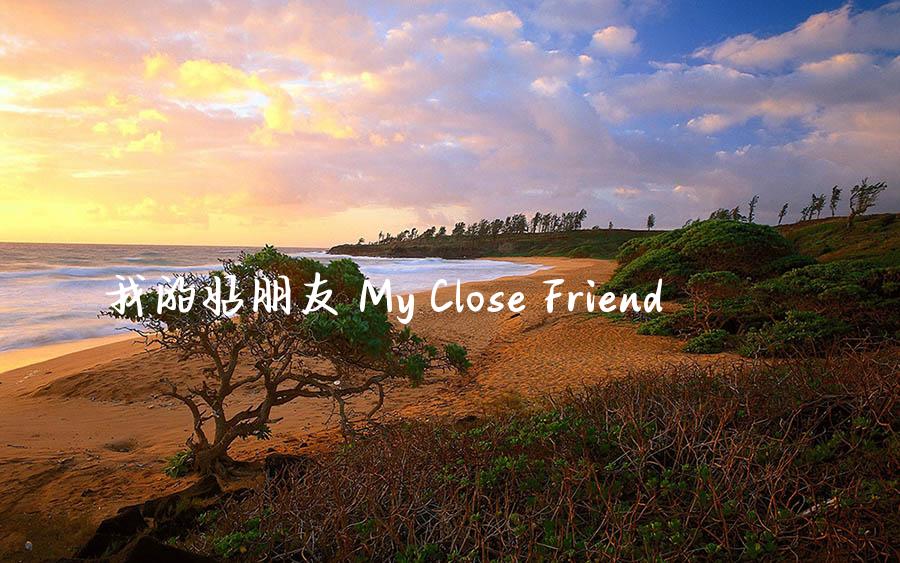 我的好朋友 My Close Friend