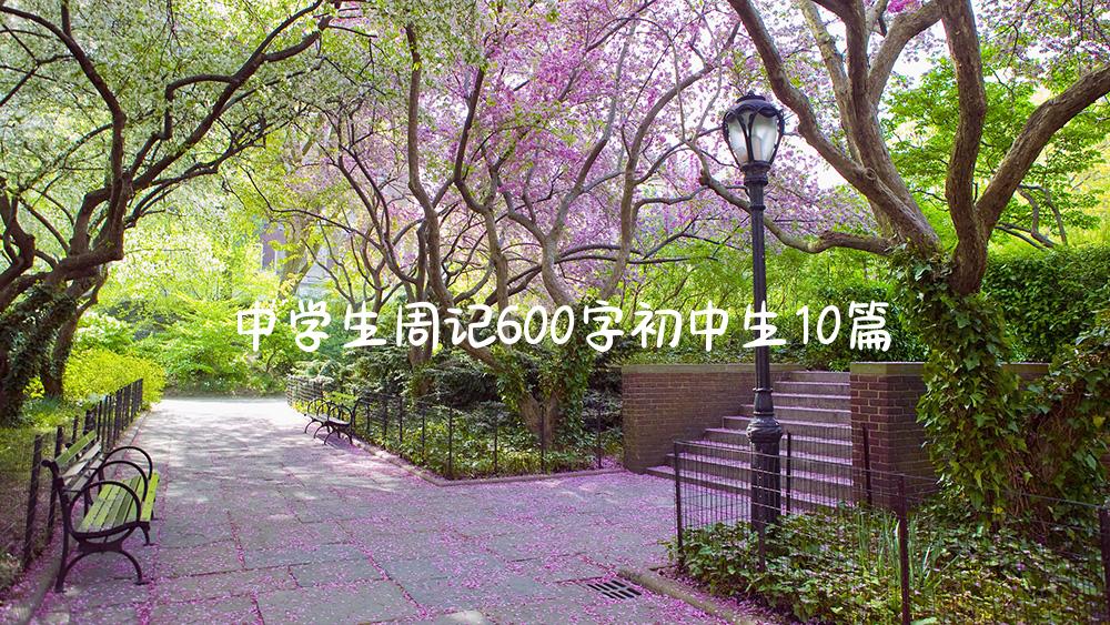 中学生周记600字初中生10篇