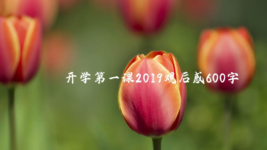 开学第一课2019观后感600字